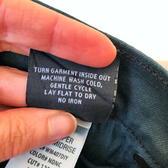 Hudson Teal Green Reptile Pattern Skinny Jeans - Picture 6 of 7